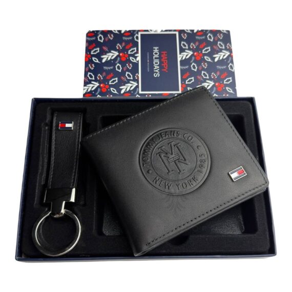 Tommy Hilfiger Wallet & Keychain Set