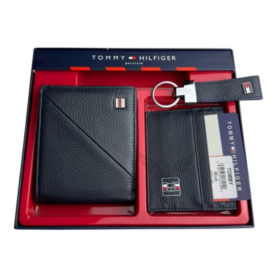 Tommy Hilfiger Double Wallets & Keychain Set