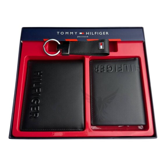 Tommy Hilfiger Double Wallets & Keychain Set