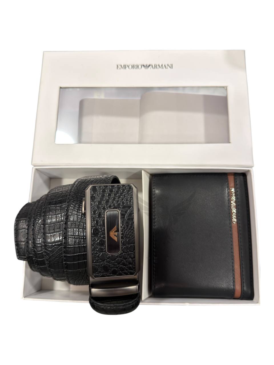 Emporio Armani Wallet & Belt Set - الصورة 3