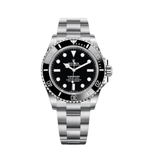 ROLEX OYSTER PERPETUAL SUBMARINER CERAMIC BEZEL WATCH BLACK WITH STAINLESS STEEL SILVER